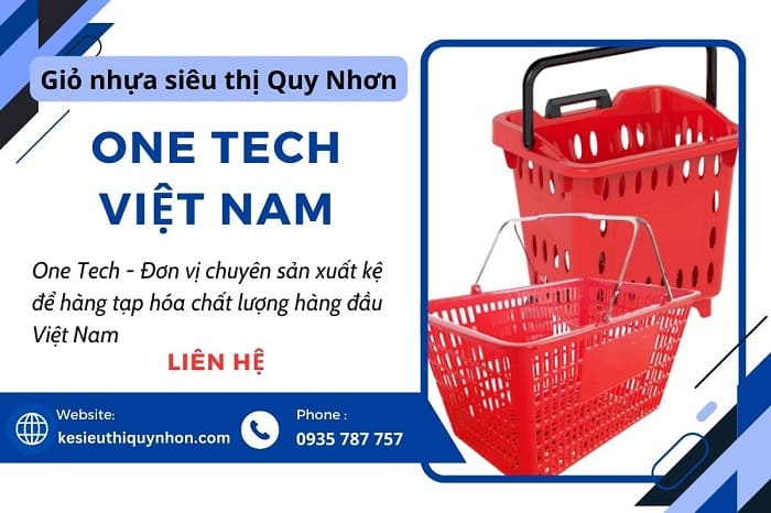 Đơn vị cung cấp giỏ cầm tay, giỏ kéo siêu thị Quy Nhơn