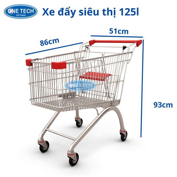 Xe đẩy siêu thị 125 lít