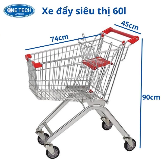 Xe đẩy siêu thị Quy Nhơn 60 lít