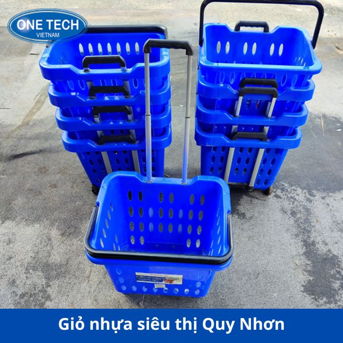 Giỏ nhựa siêu thị Quy Nhơn giá rẻ, độ bền cao